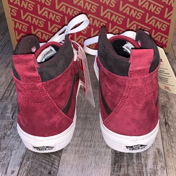 Vans sk8 hi all weather mte red brown shoe sneaker - Picture 5 of 8